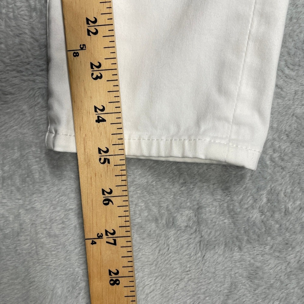 AG Adriano Goldschmied The Prima Crop Jeans Women 25 White Cigarette - Picture 10 of 15